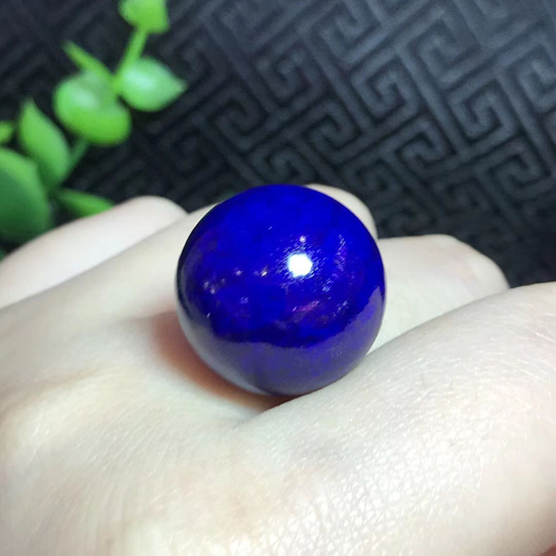 天然青金石7A散珠单珠帝王青水晶手链多宝佩珠文玩项链diy配件