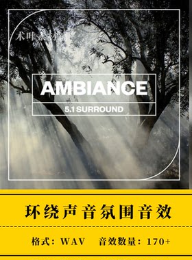 实录环境声音氛围音效ae/pr素材Ambience 5.1 Surround