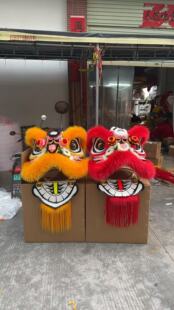 醒狮舞狮南狮澳洲竹编狼毛狮全套舞龙舞狮道具正宗醒狮成人大狮头