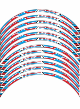 适用CBR650FCBR600RRCBR1000RR F5轮毂车圈轮框改装反光防水贴花