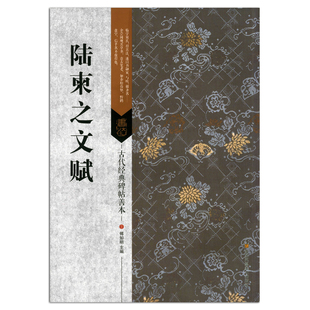 古代经典 书籍 正版 毛笔行书书法练字帖 包邮 陆柬之文赋 碑帖临摹练习 傅如明主编 碑帖善本 中国唐代 江苏凤凰美术出版 繁体旁注 社