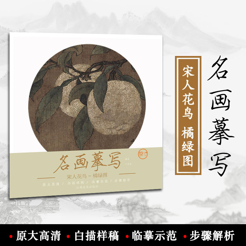 橘绿图 宋人花鸟 名画摹写 方荣根编著 江西美术出版社 中国画技法 原