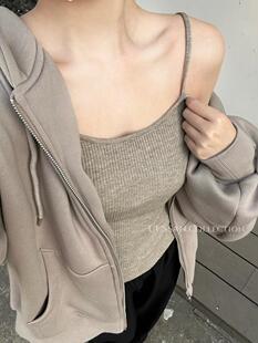 「UUSSAN」du家!春夏刚需*进口抗起球包芯弹力纱宽松款吊带