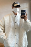 港风秋冬字母绣花加厚夹棉棒球服宽松百搭外套潮D227P118男类，女装短外套，电商A335-1（原A458）