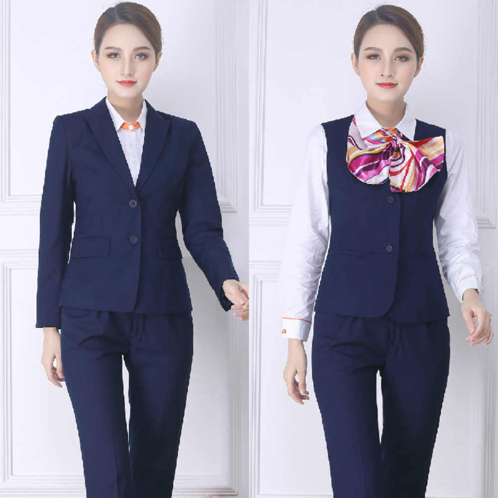 新款联通工作服中国联通营业厅制服女装联通公司职业工装外套衬衣