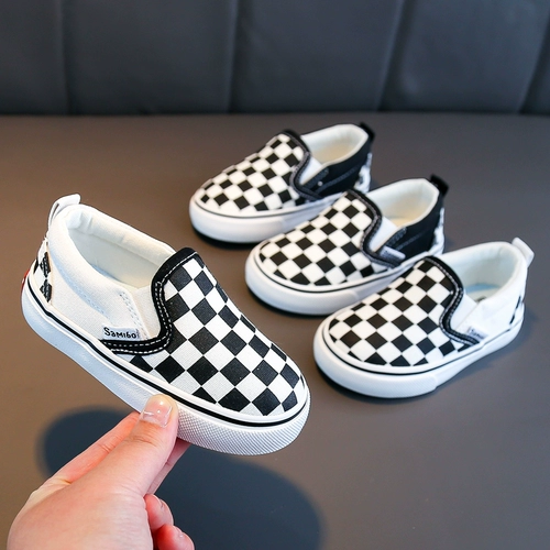 Детские тканевые туфли для мальчиков, обувь, универсальные кроссовки для девочек, мягкая подошва, 2022 года, в корейском стиле