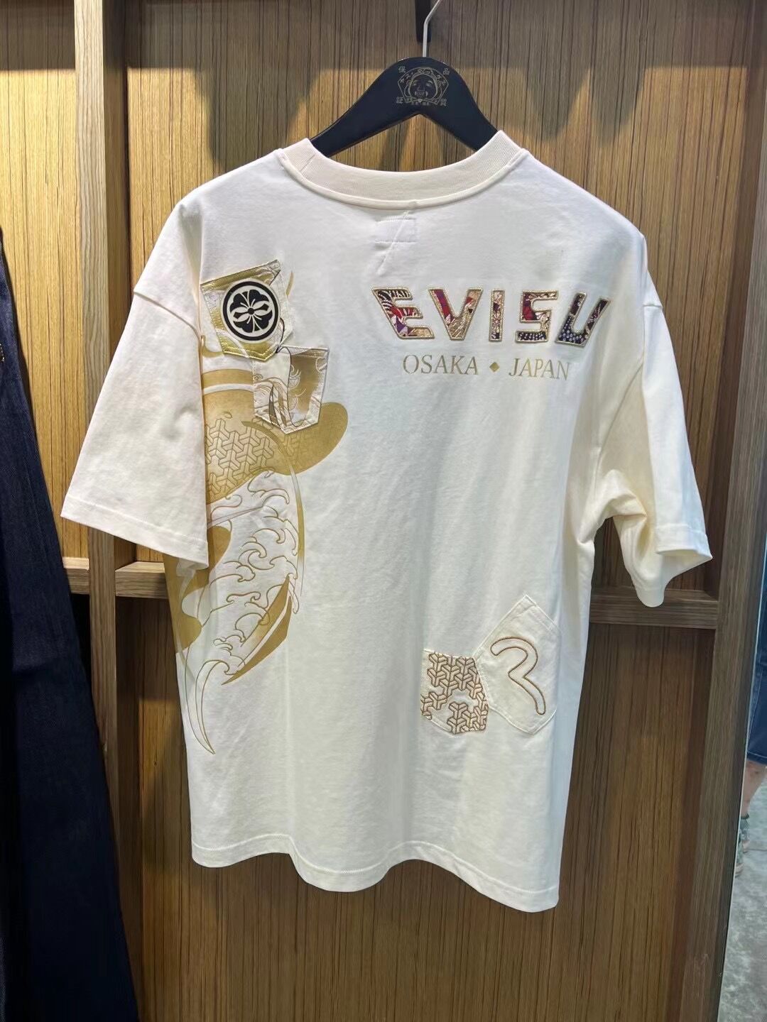 福神短袖T恤evisu2024新款夏季