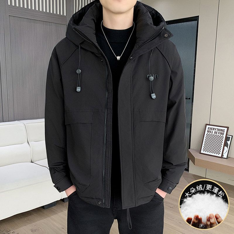 冬季男士羽绒冲锋衣外套新款潮牌羽绒服