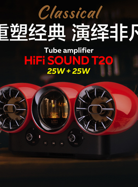 loci T20蓝牙音箱发烧级电子管胆机立体HiFi音响大功率超重低音炮