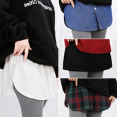 小屁帘内搭卫衣叠穿打底神器衬衫 半身裙 裙摆女遮屁股遮胯百搭大码