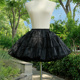 黑色裙撑Lolita四层35CM暴力无骨软纱撑洛丽塔日常短款 衬裙狗短