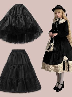 长裙裙撑日常微蓬60cm云朵纱撑lolita暴力无骨纱撑COS洛丽塔衬裙