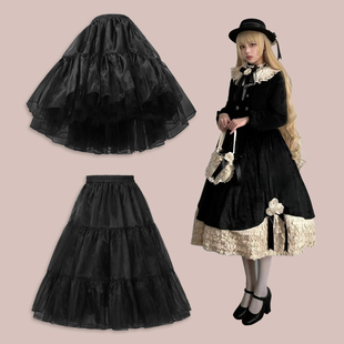 长裙裙撑日常微蓬60cm云朵纱撑lolita暴力无骨纱撑COS洛丽塔衬裙