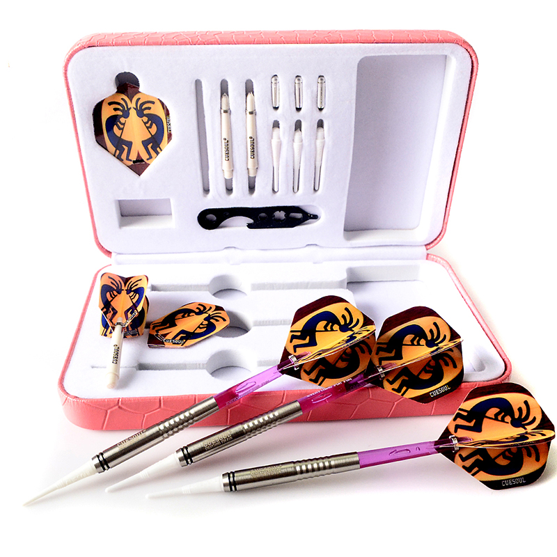 CUESOUL/Q獸18克85%钨钢飞镖针专业比赛级俱乐部软式电子飞镖套装