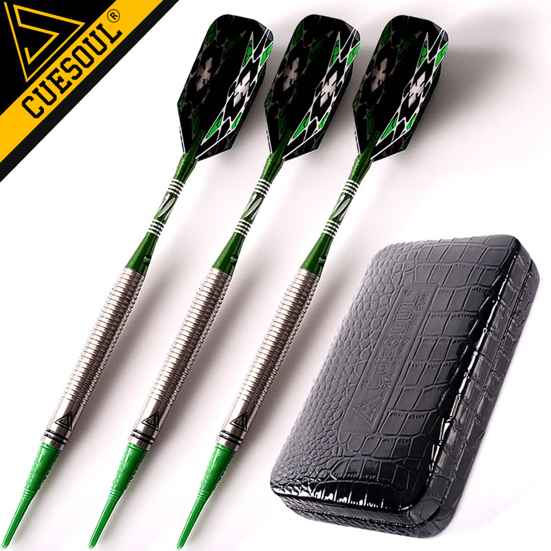 CUESOUL/Q兽飞镖针钨钢镖酒吧室内健身俱乐部专业比赛软式飞镖包