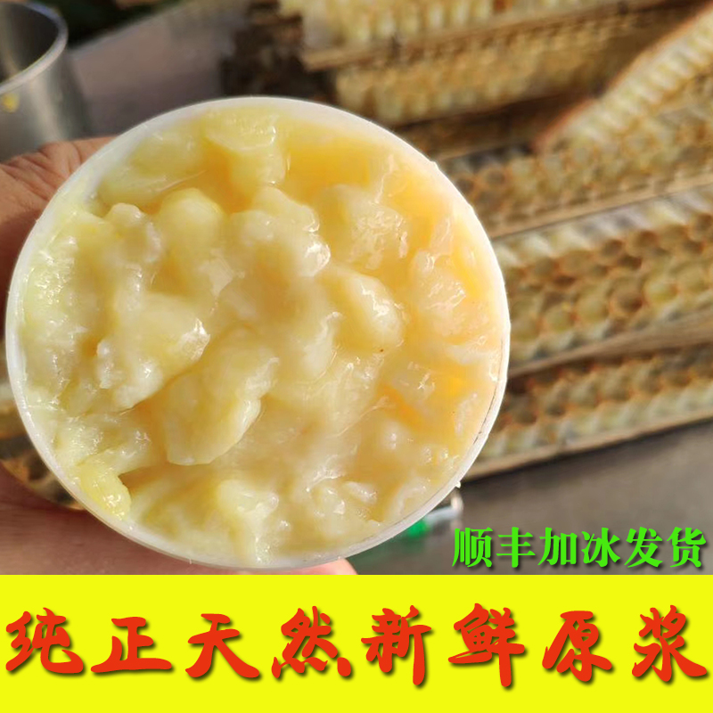 正品油菜花蜂王浆纯正天然新鲜蜂皇浆春浆500g克蜂乳农家自产包邮