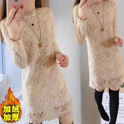 蕾丝大码宽松显瘦连衣裙