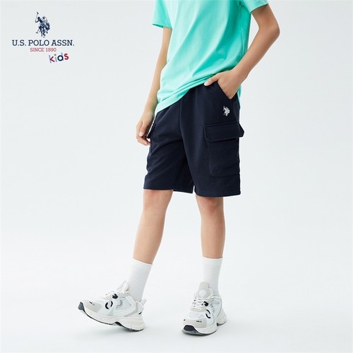 USPA短裤棉质儿童工装裤