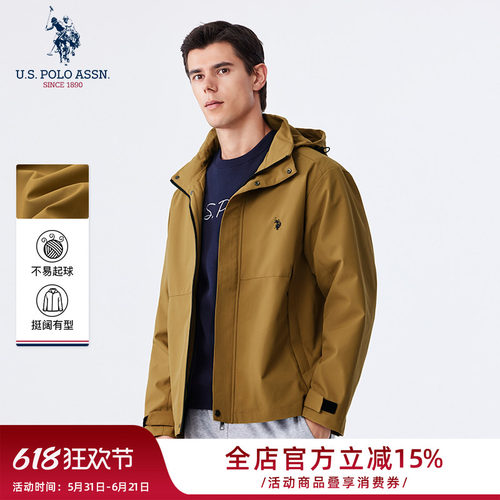 USPA秋季连帽夹克外套