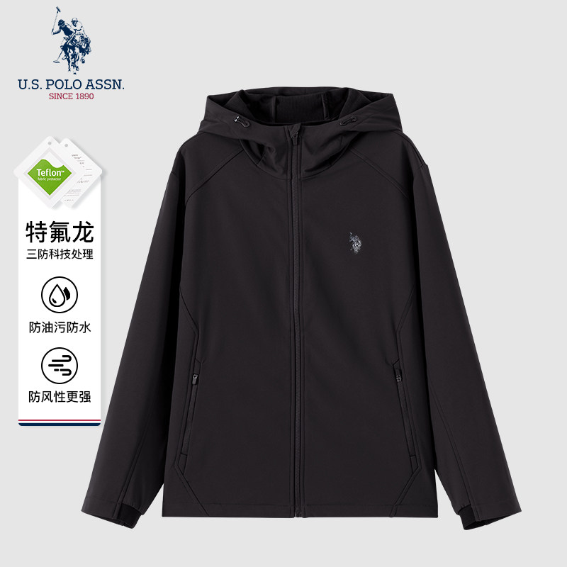 【三防】USPA夹克男连帽美式保罗外套商务休闲防水油污男装上衣