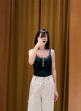maSande2025夏季新款女装法式百搭修身针织吊带背心SFPPU02647