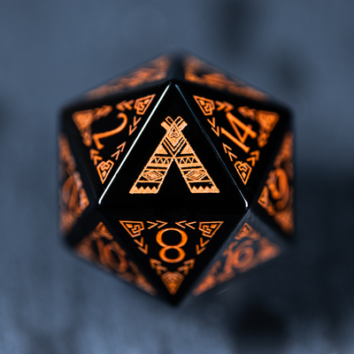 波西米亚-黑曜石 跑团骰子COC骰子DND龙与地下城克苏鲁万智牌