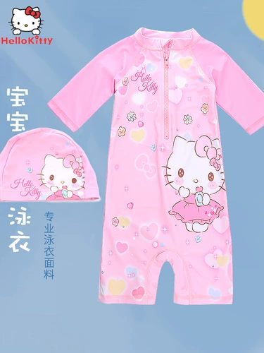 Hello kitty, детский купальник, водонепроницаемый комплект, подходит для подростков, новая коллекция