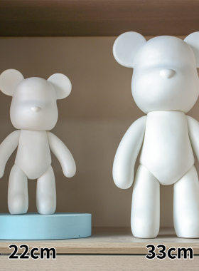 搪胶动手动脑卡通摆件diy暴力熊