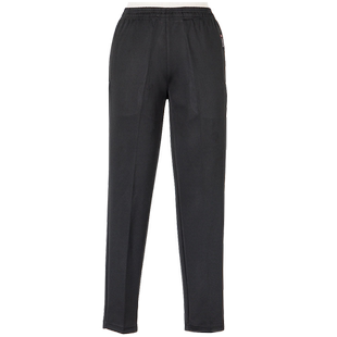 酒店服务员工作裤男女厨师全松紧裤PA保洁长裤黑色弹力修身工装裤