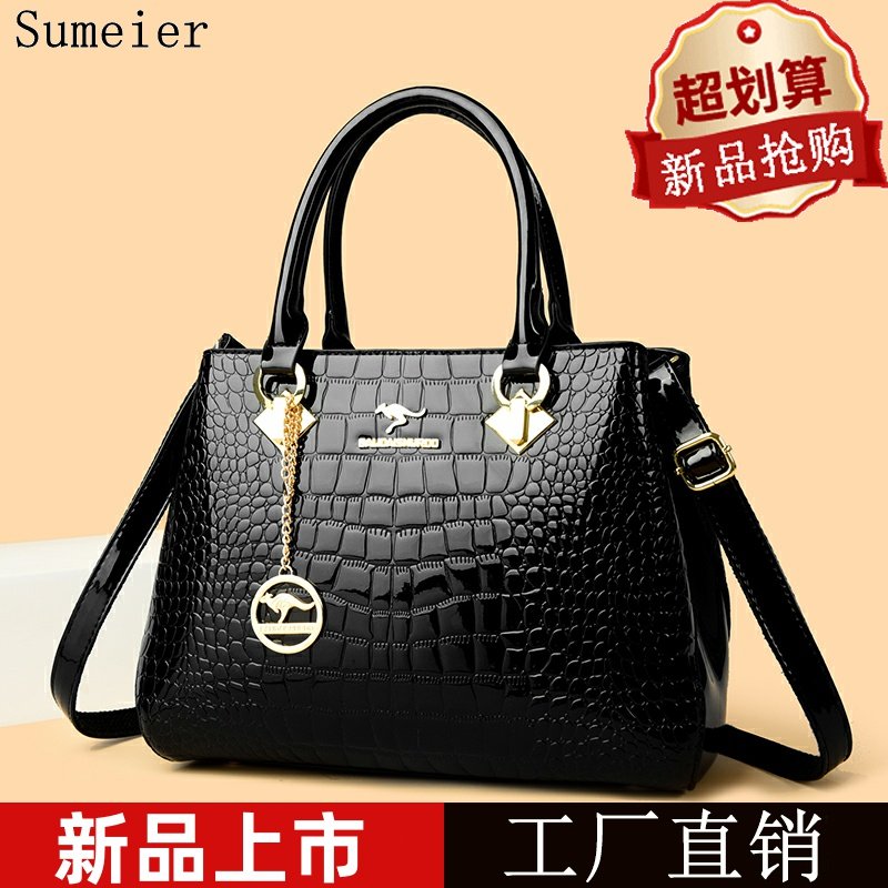 真皮女包手提包女款包包2025新款大容量中年妈妈包单肩斜挎包