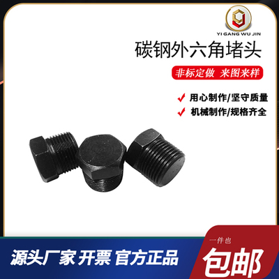 碳钢外六角堵头PTRCZG
