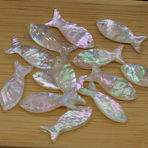 1026mm天然彩虹透明鱼DIY饰品