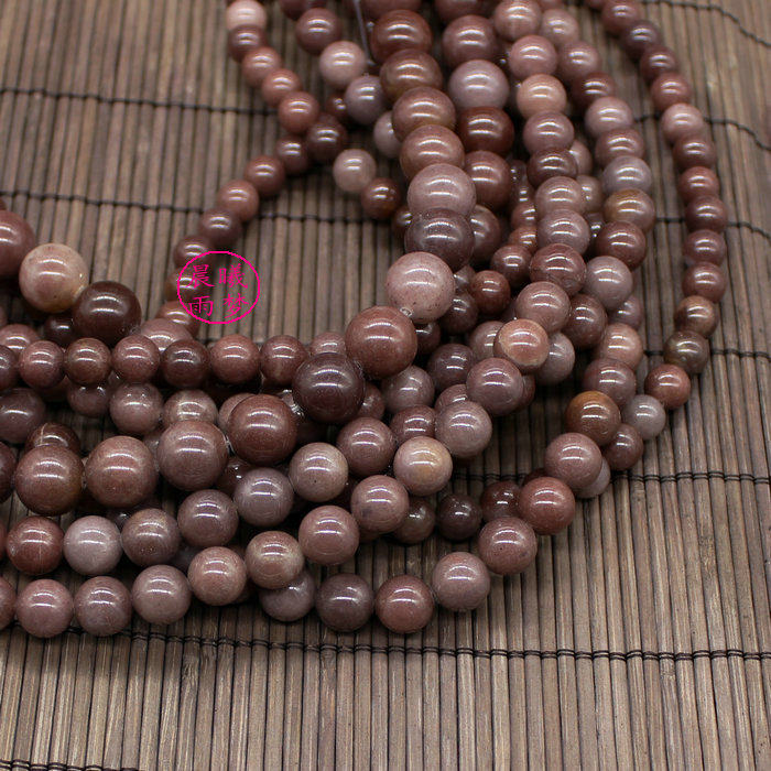无优化老料天然深紫东陵玉散珠6-12mm diy手作串珠配件材料