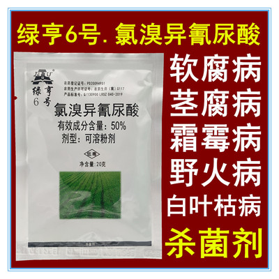 绿亨6号黄瓜野火病氯溴异氰尿酸
