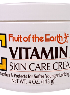 包邮现货美国Fruit of the EarthVE维他命E滋润面霜修护舒缓113G