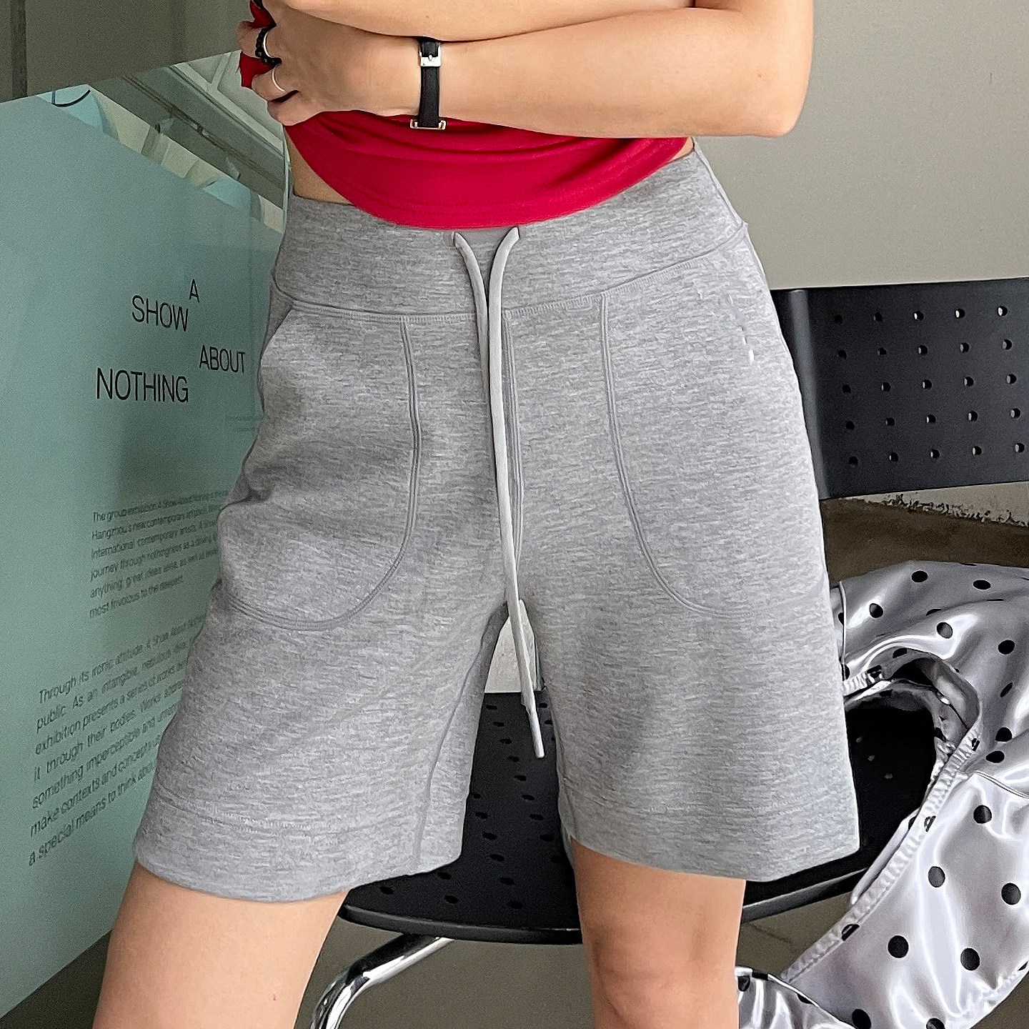 新款凉感莫代尔短裤女外穿夏高腰直筒宽松居家健身跑步运动休闲裤