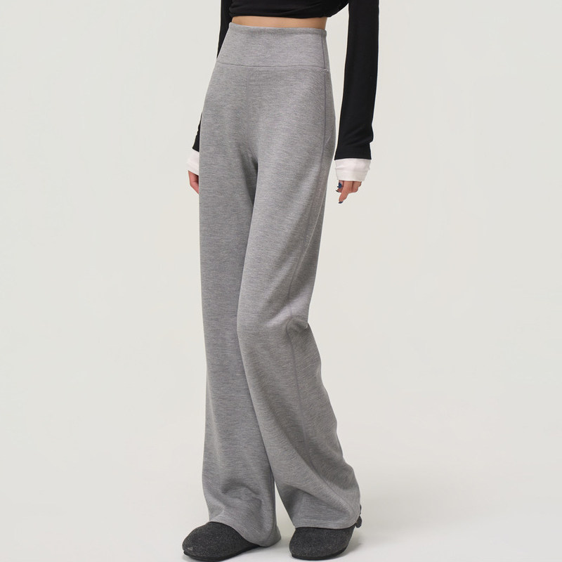 2026春秋新款莫代尔微喇裤女加绒高腰显瘦垂感健身运动瑜伽休闲裤