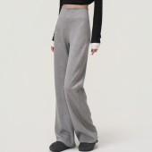 女加绒高腰显瘦垂感健身运动瑜伽休闲裤 2026春秋新款 莫代尔微喇裤