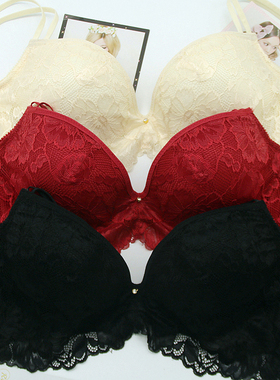 日系 寻雪~少女甜美蕾丝中厚无钢圈文胸套装65BEFG70BCDEF75CDEF