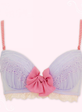 出口日本 蝶之梦~少女雪纺文胸65B65C70C 紫/绿/黑色