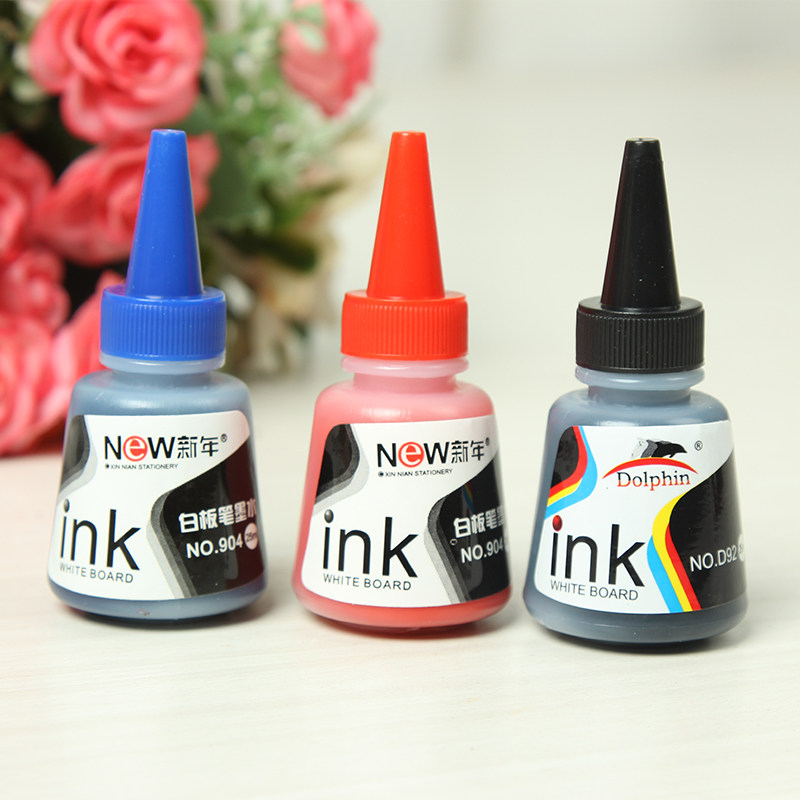 지우고 잉크로 리필할 수 있는 화이트보드 펜 칠판펜 교육 시연 교사 교육 사무실 수성 펜 지울 수 있는 컬러 어린이 화판 펜 화이트 클래스 펜 사무용품 문구류