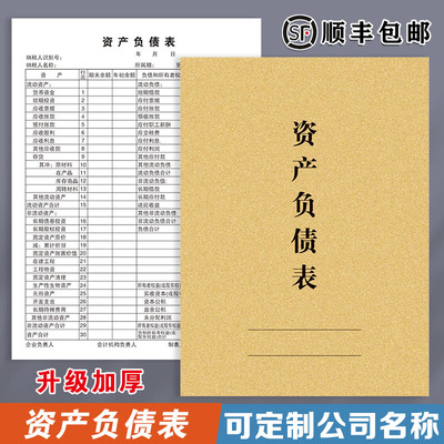 资产负债表工程会计财务月度报表
