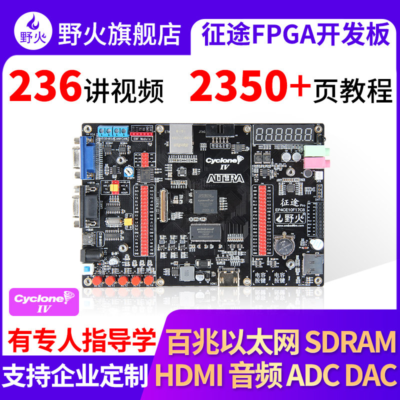 野火征途pro FPGA开发板 Cyclone IV EP4CE10 ALTERA 图像处理