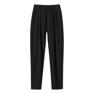 lt裤子女春秋2025新款大码宽松显瘦哈伦裤高腰小直筒女裤薄款长裤