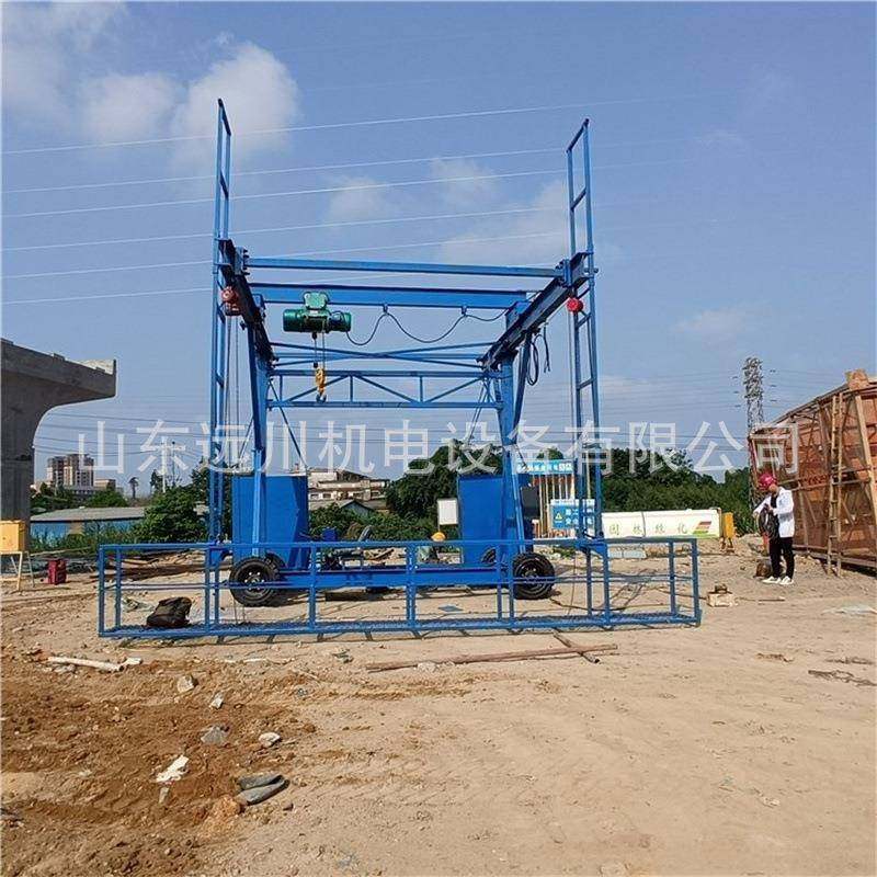 防撞墙护栏模板台车 高速桥梁侧面施工防撞台车 无线遥控自行走