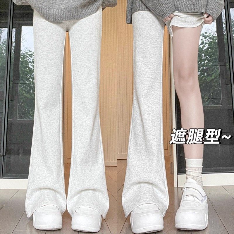 【口袋款】微喇卫裤2025新款秋冬加绒高腰美式垂感休闲运动喇叭裤,女装/女士精品,休闲裤,淘宝优惠券,粉丝福利购,淘宝优惠卷