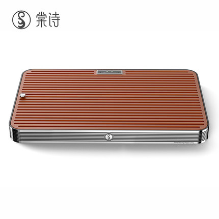 棠诗电木茶盘家用简约小型储水干泡盘可排水两用轻奢明镜茶盘家用