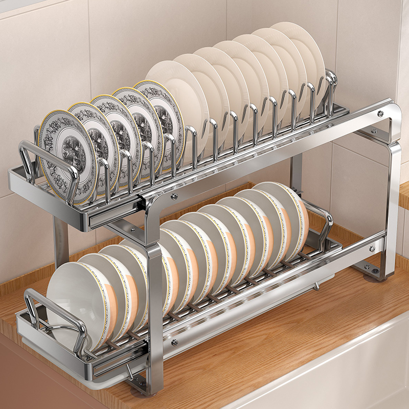 厨房多功能沥水碗碟收纳架