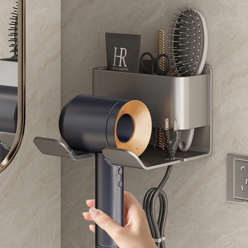 吹风机置物架免打孔放置架子卫生间壁挂式徕芬收纳家用电风筒支架,家庭/个人清洁工具,吹风机置物架,淘宝优惠券,粉丝福利购,淘宝优惠卷