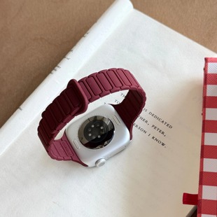 46mm男女新款 Ultra3腕带s9 款 适用applewatch11表带iwatch10代se三株硅胶苹果手表表带运动小蛮腰修身